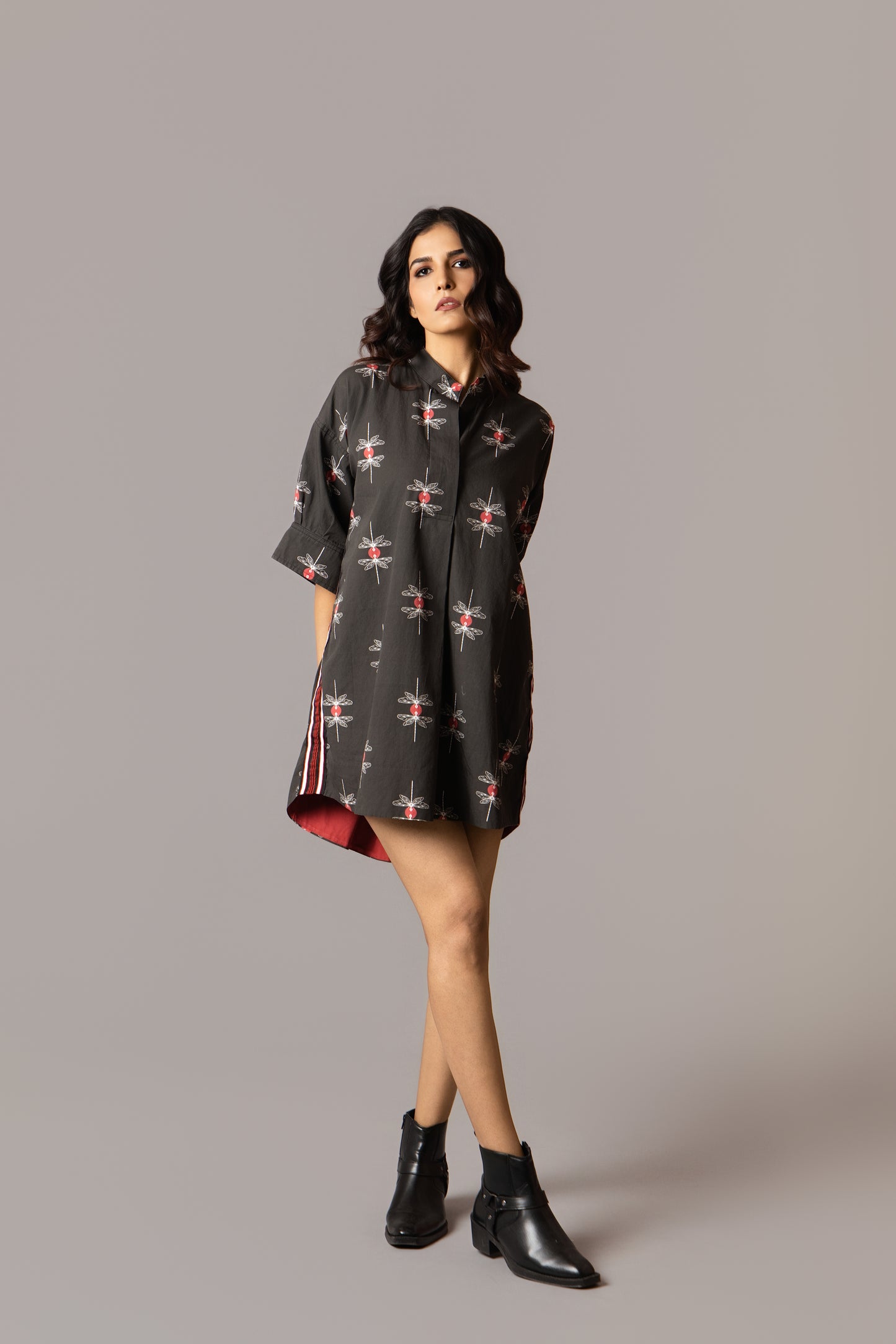 Mishka Dress - Dragonfly Print