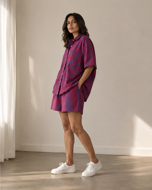 Retro Co-ord short Set