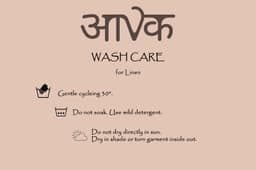 Wash care instructions for linen