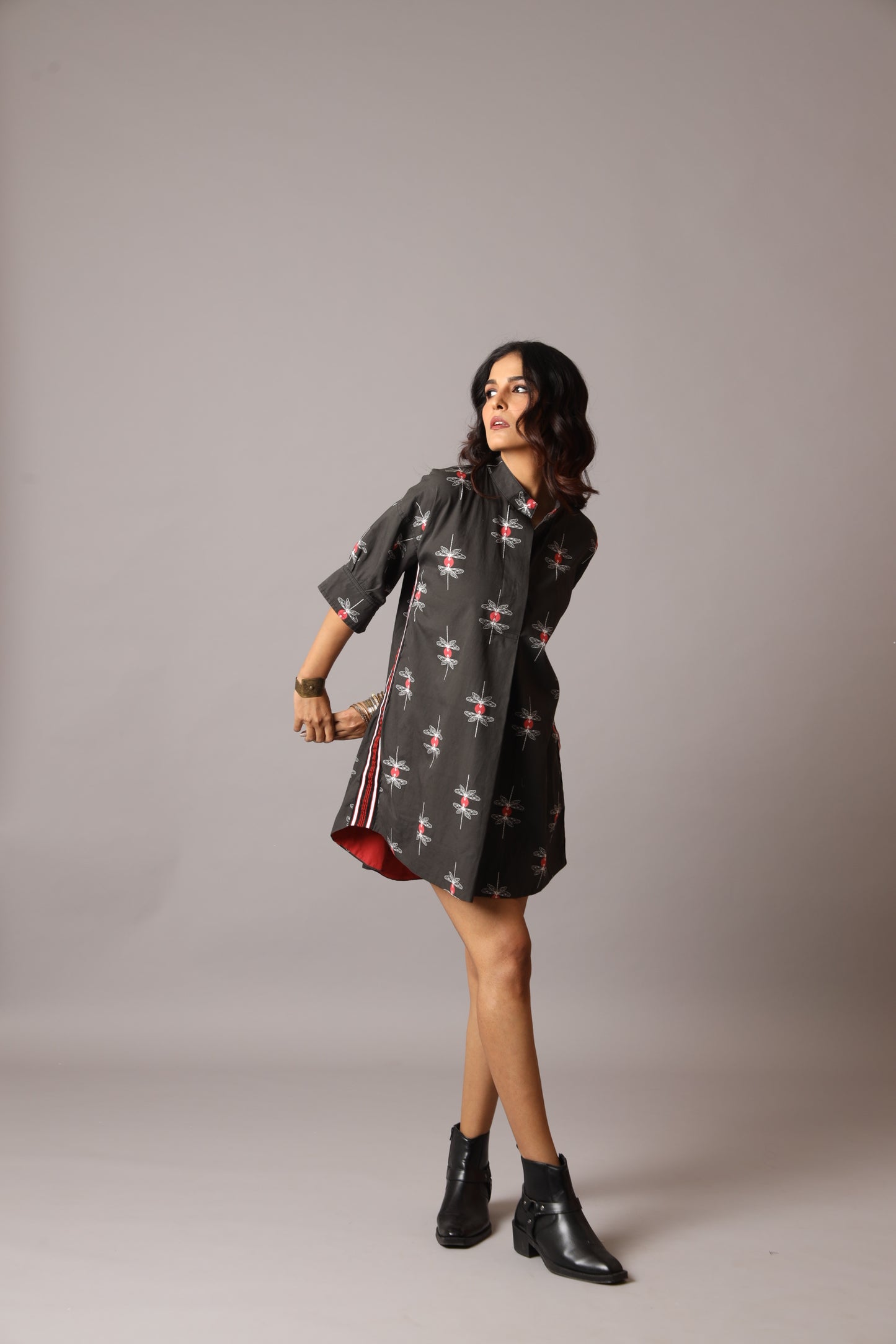 Mishka Dress - Dragonfly Print