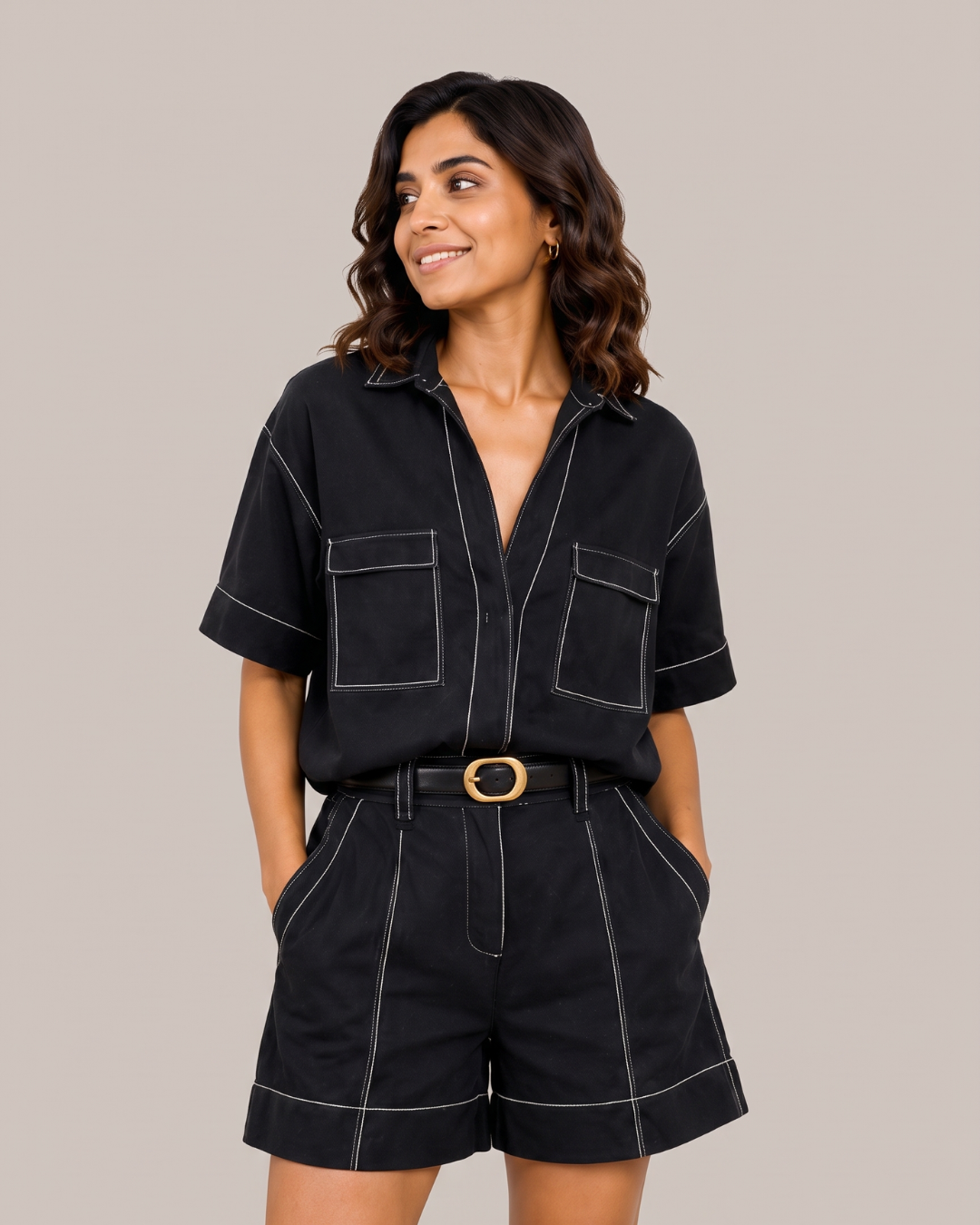 Maltese Co-ord set - Black