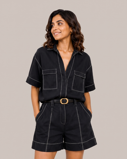 Maltese Co-ord set - Black