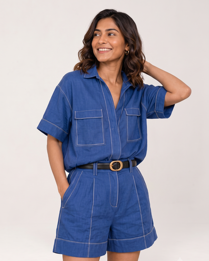Maltese Co-ord set - Blue