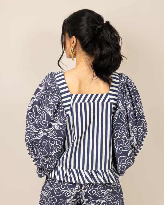 Kumano Cotton Top - Navy