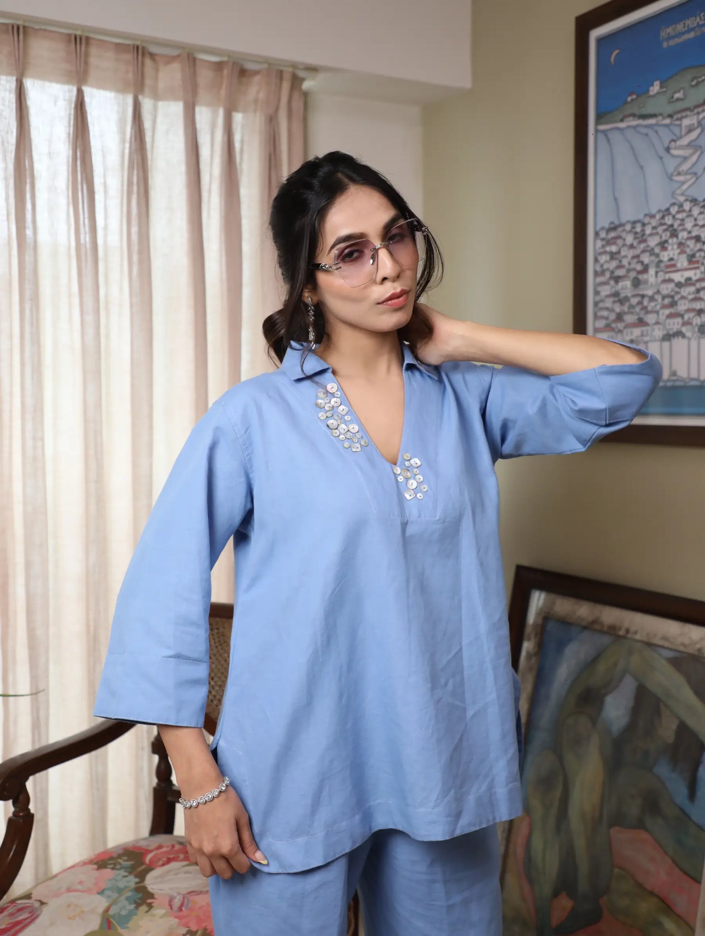 Azure Co-ord Set