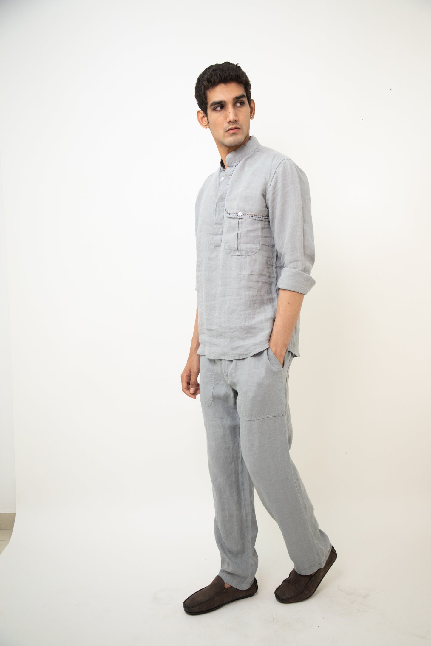 Izmir Co-Ord Set - Steel Grey
