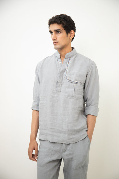 Izmir Co-Ord Set - Steel Grey