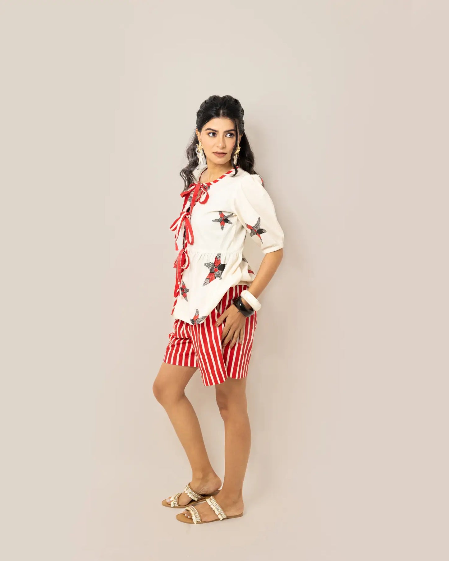 Boho Starfish Co-ord Set With Shorts