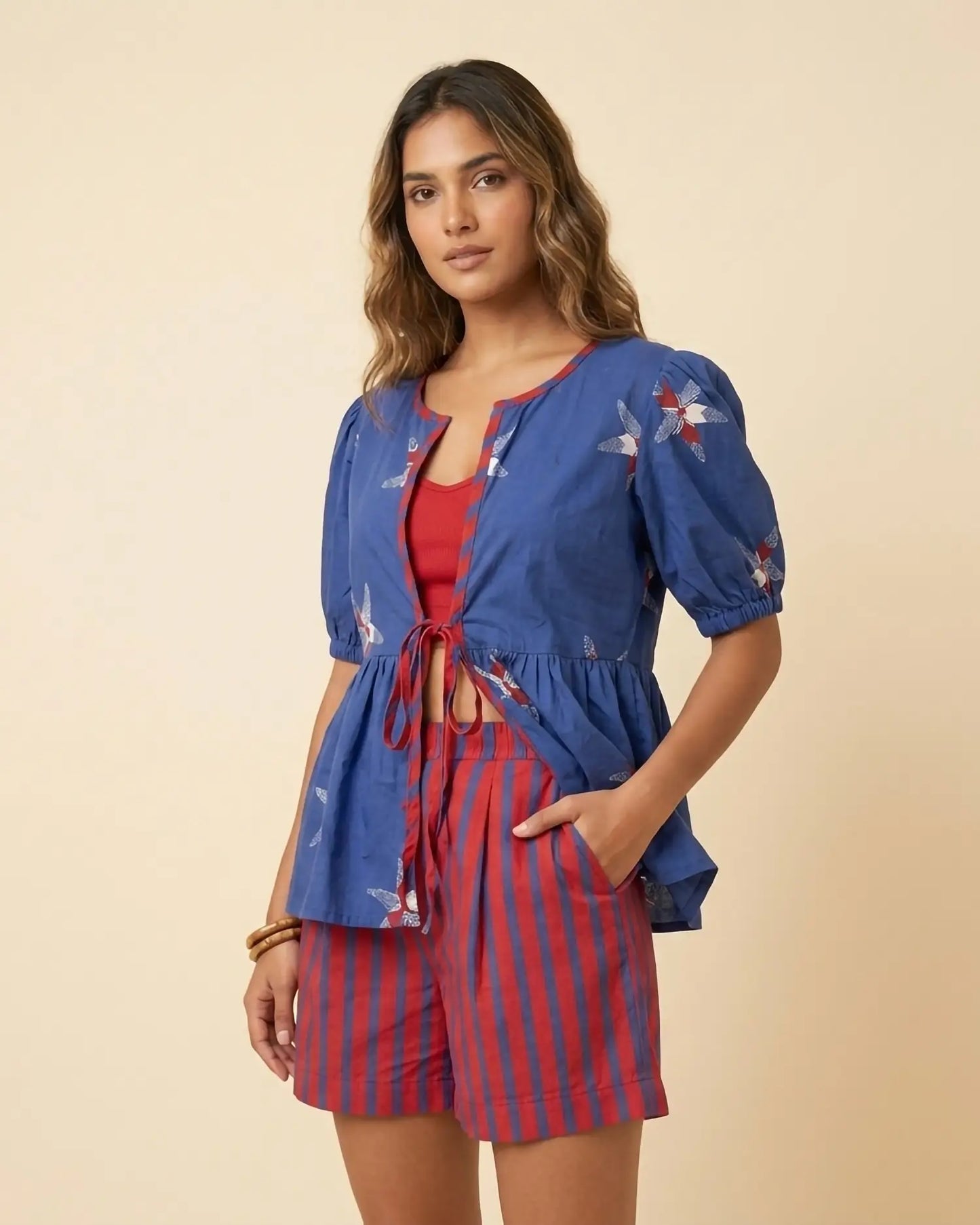 Boho Starfish Co-ord Set With Shorts
