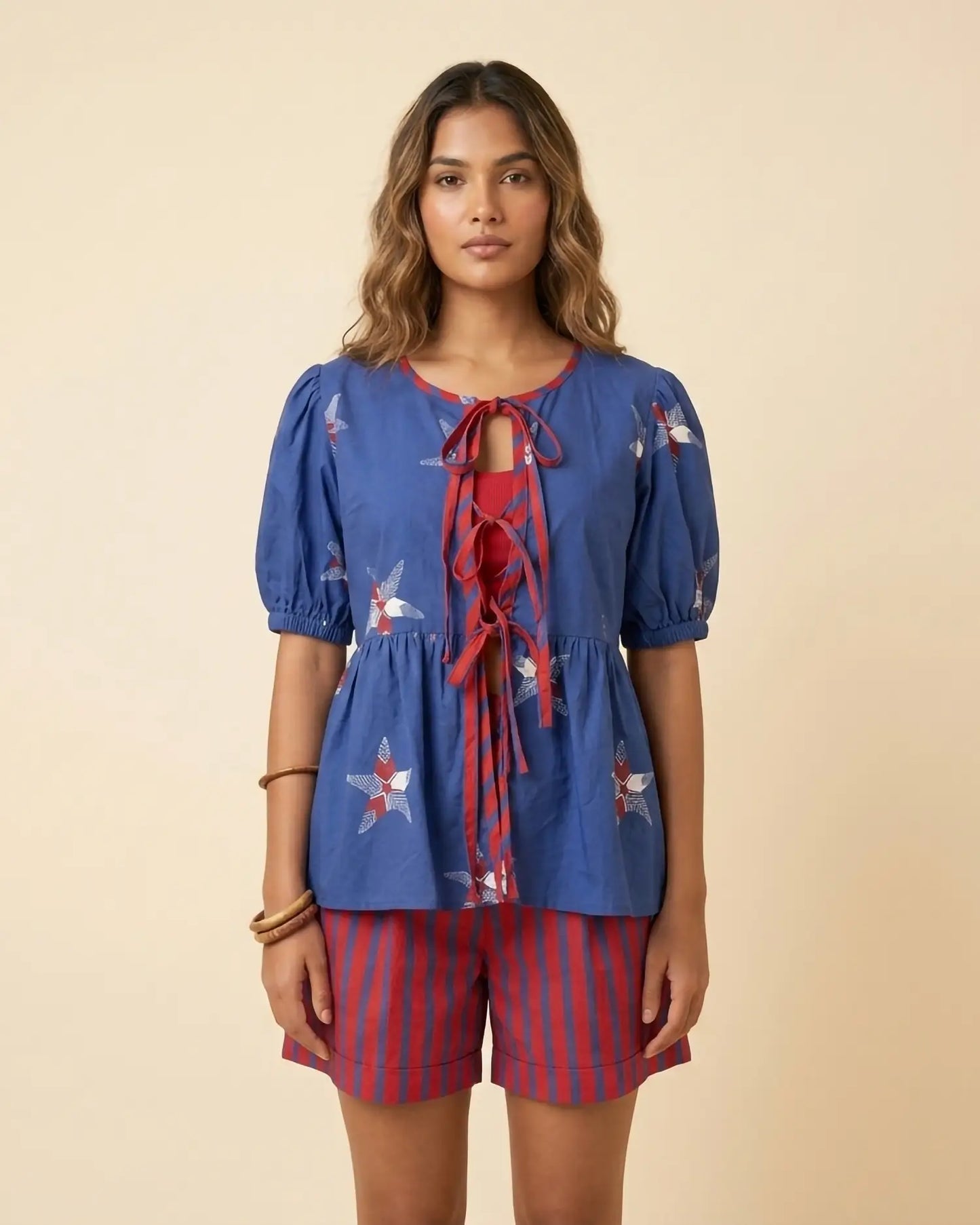 Boho Starfish Co-ord Set With Shorts