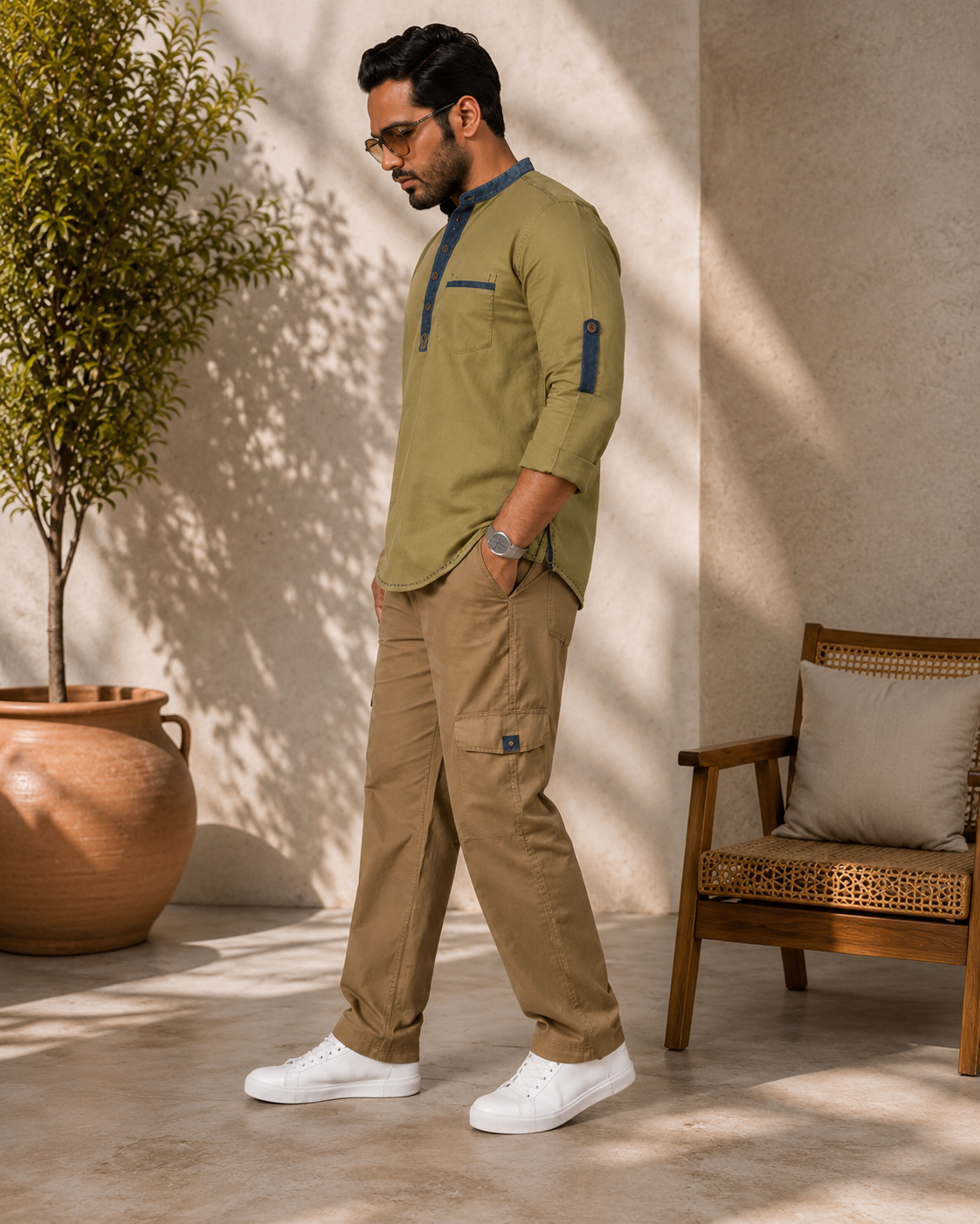 The Maverick Denim Trim Shirt