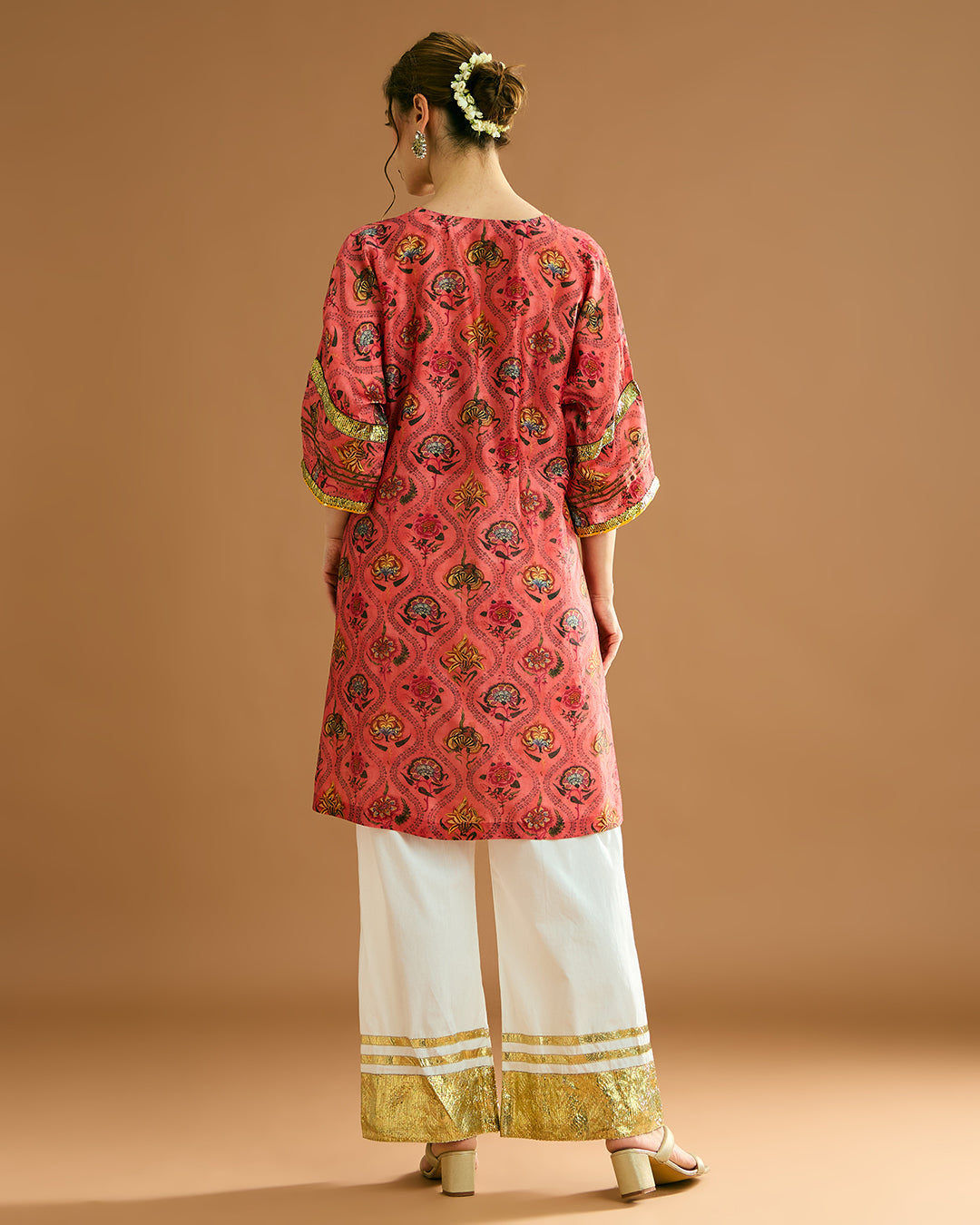 Rumi Silk Chanderi printed Kurta - BAGH print