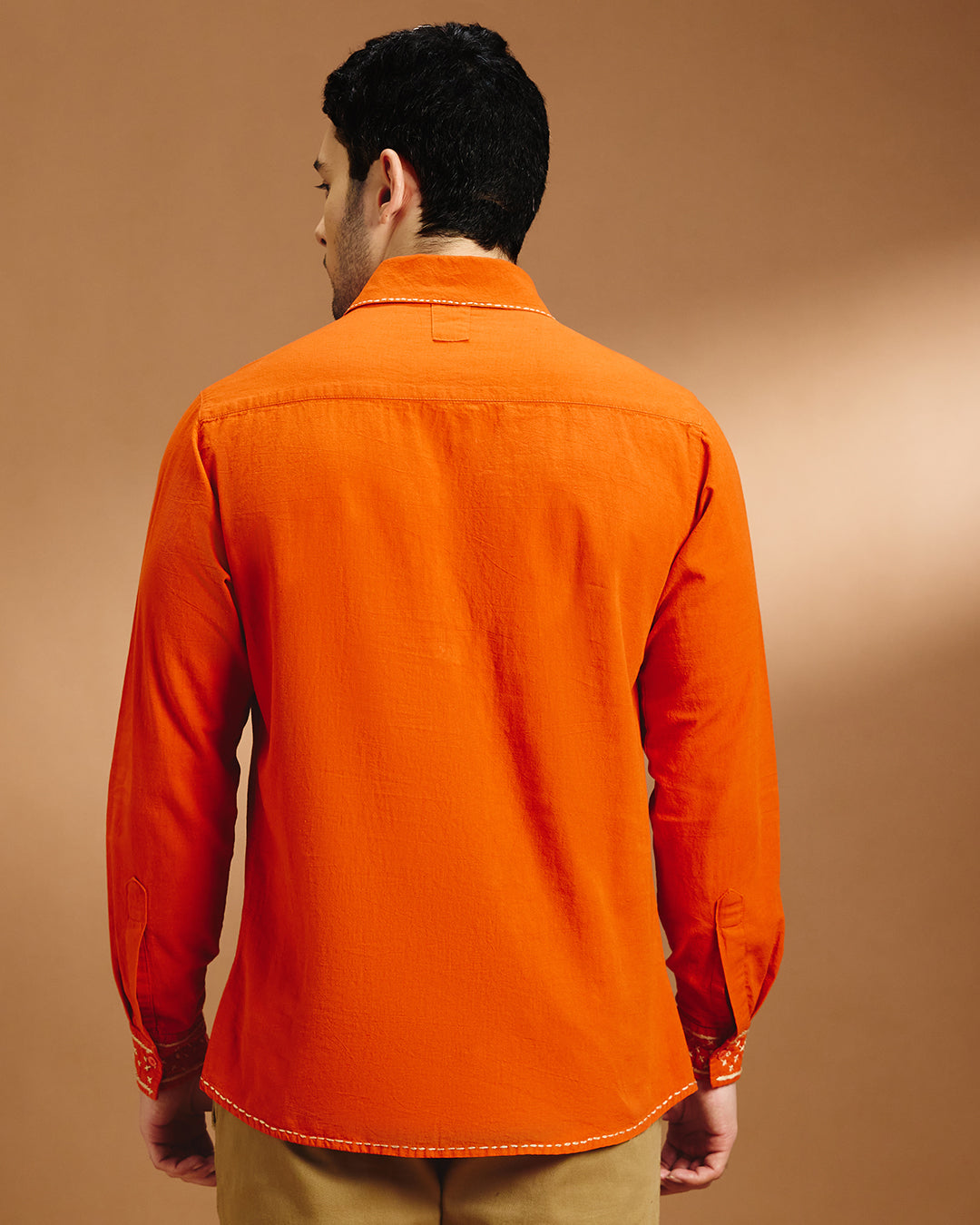 Raunaq Festive Shirt - Burnt Orange