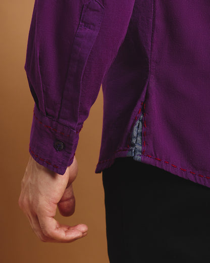 Utsav Festive Shirt - Purple