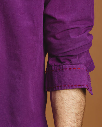 Utsav Festive Shirt - Purple