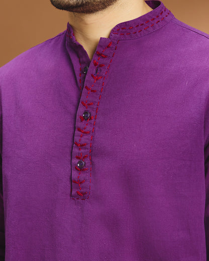 Utsav Festive Shirt - Purple