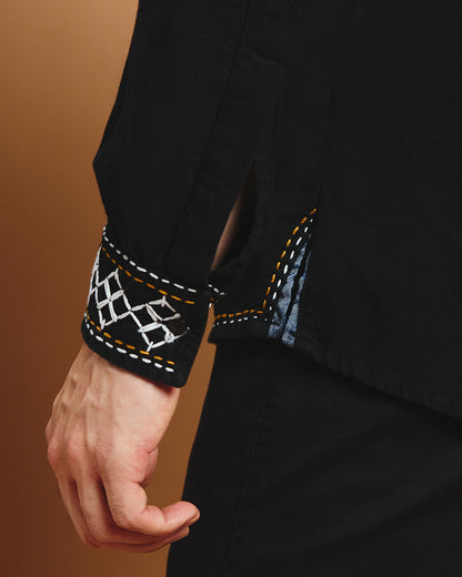 Toran Festive Shirt - Black