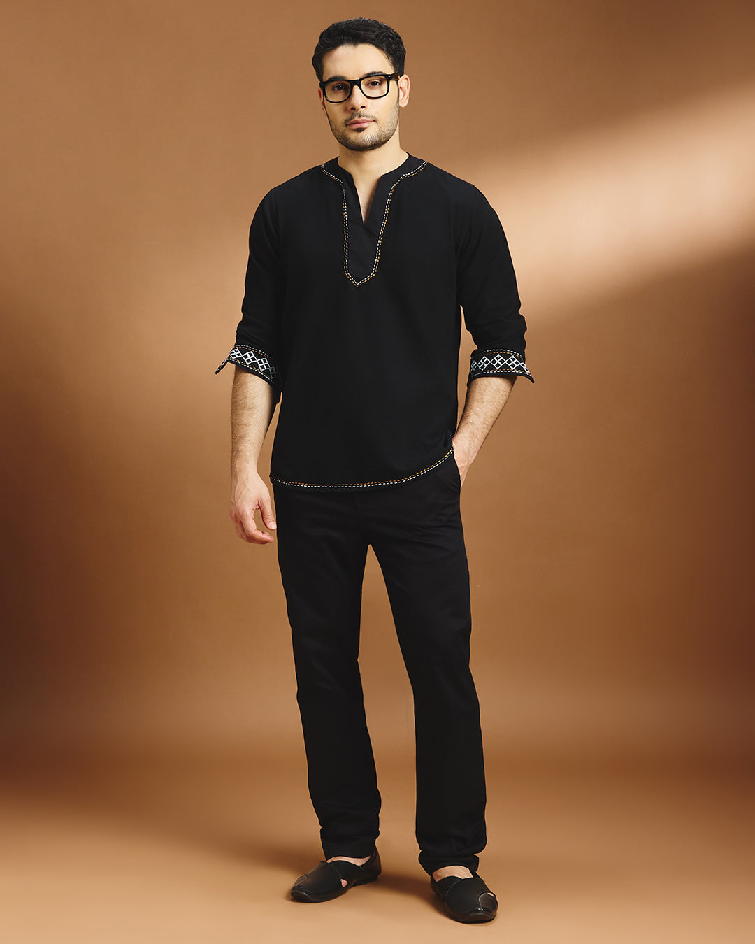 Toran Festive Shirt - Black