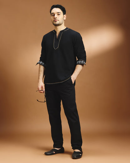Toran Festive Shirt - Black