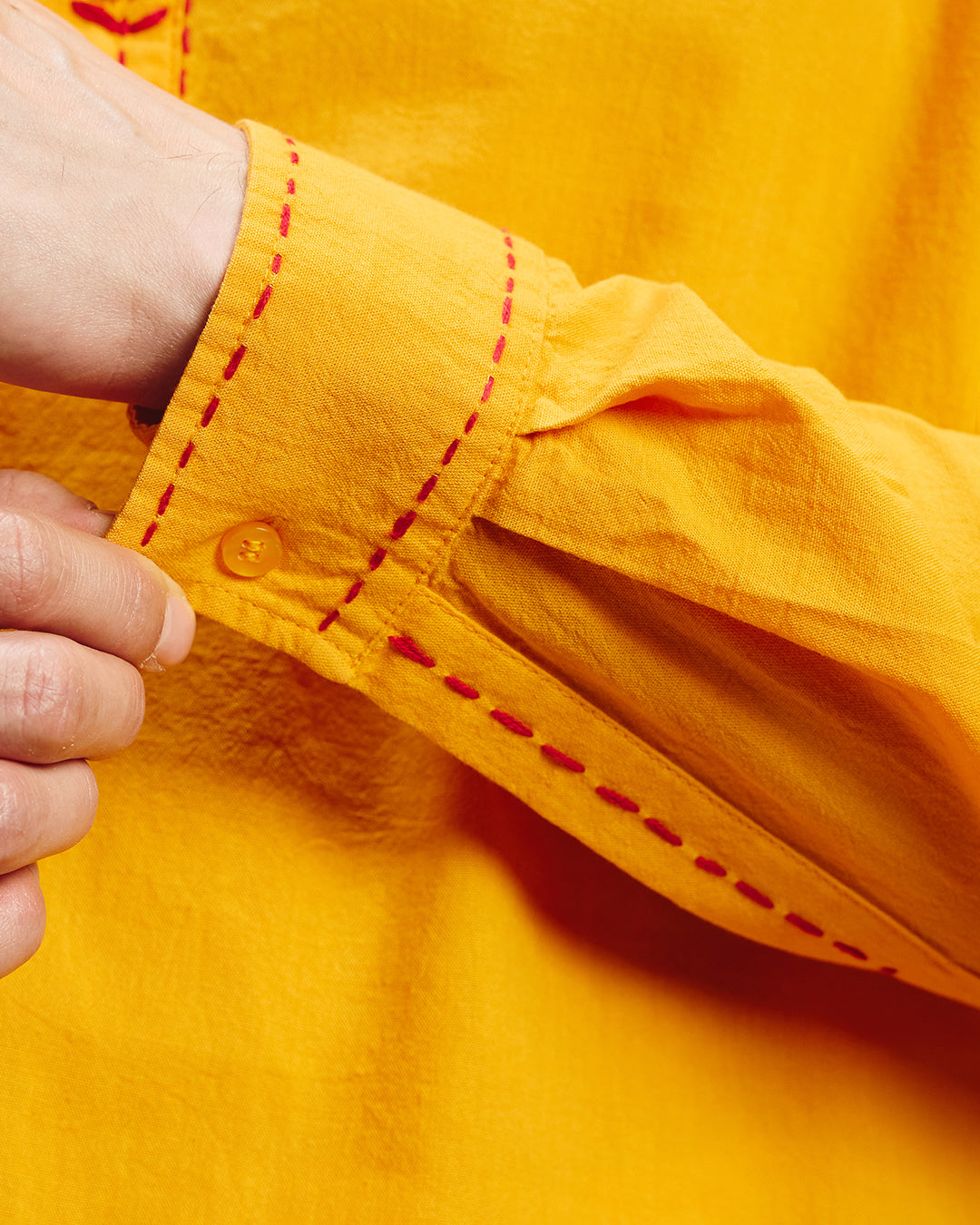 Utsav Festive Shirt - Marigold Yellow