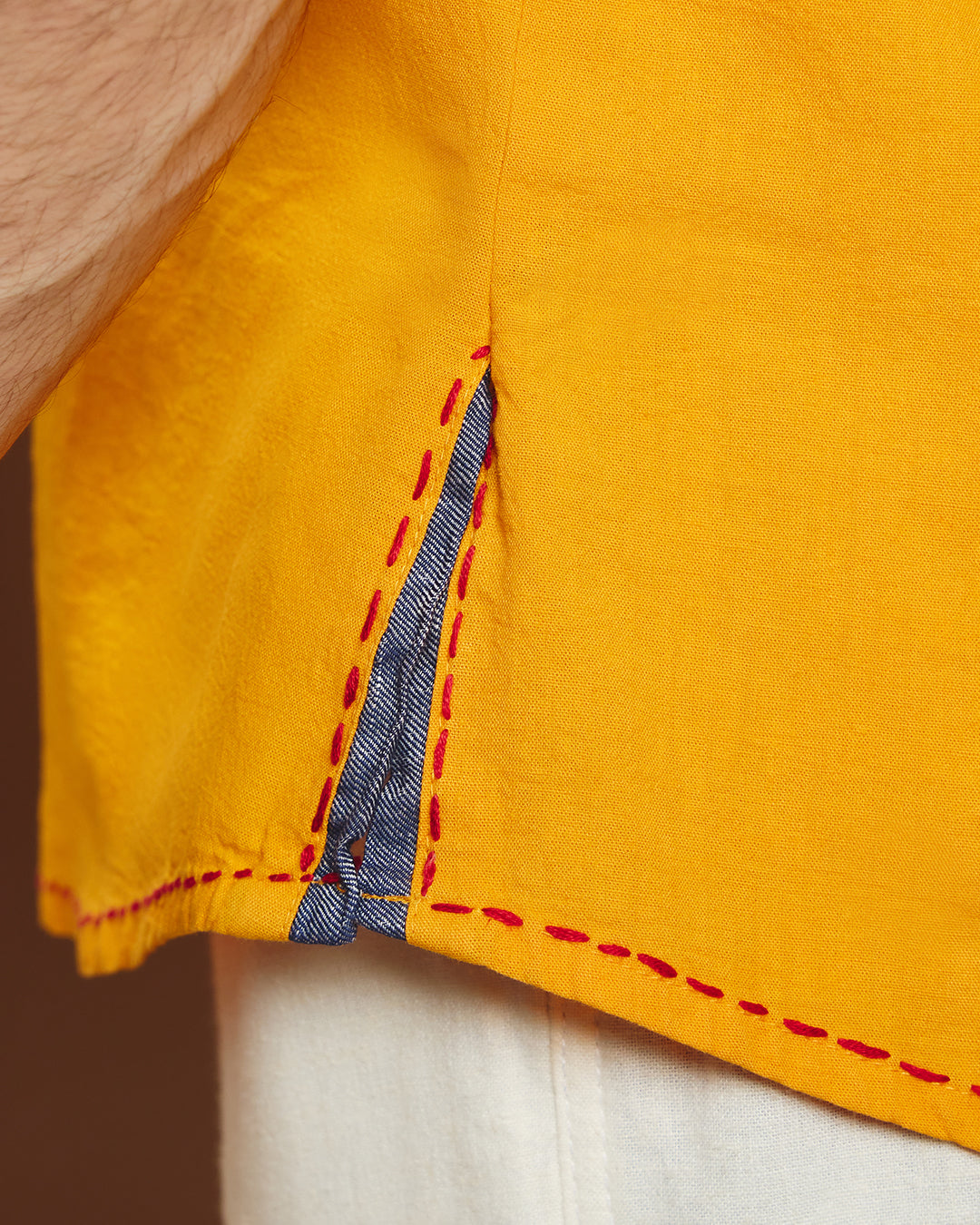 Utsav Festive Shirt - Marigold Yellow