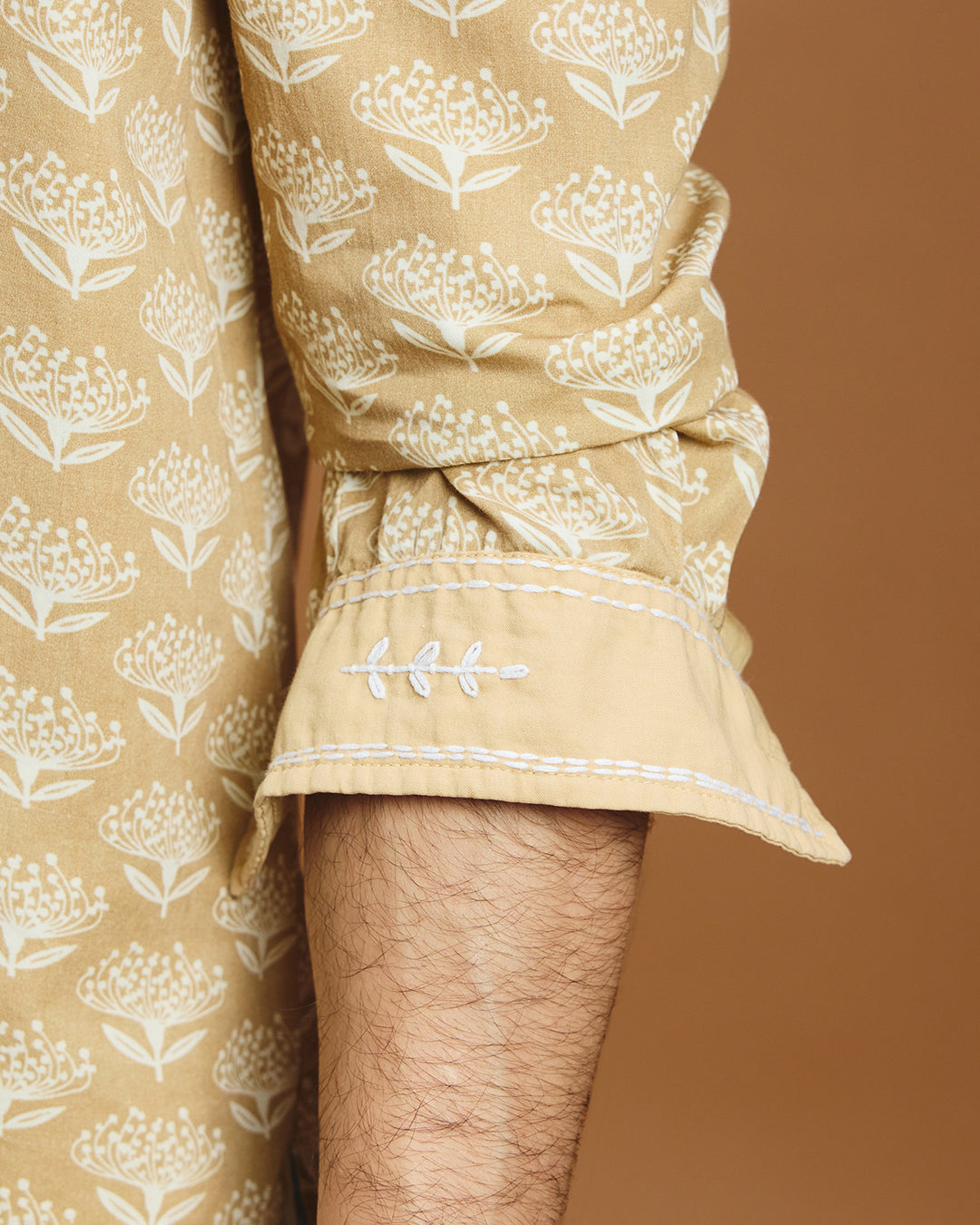 Roshni Botanical Shirt - Beige