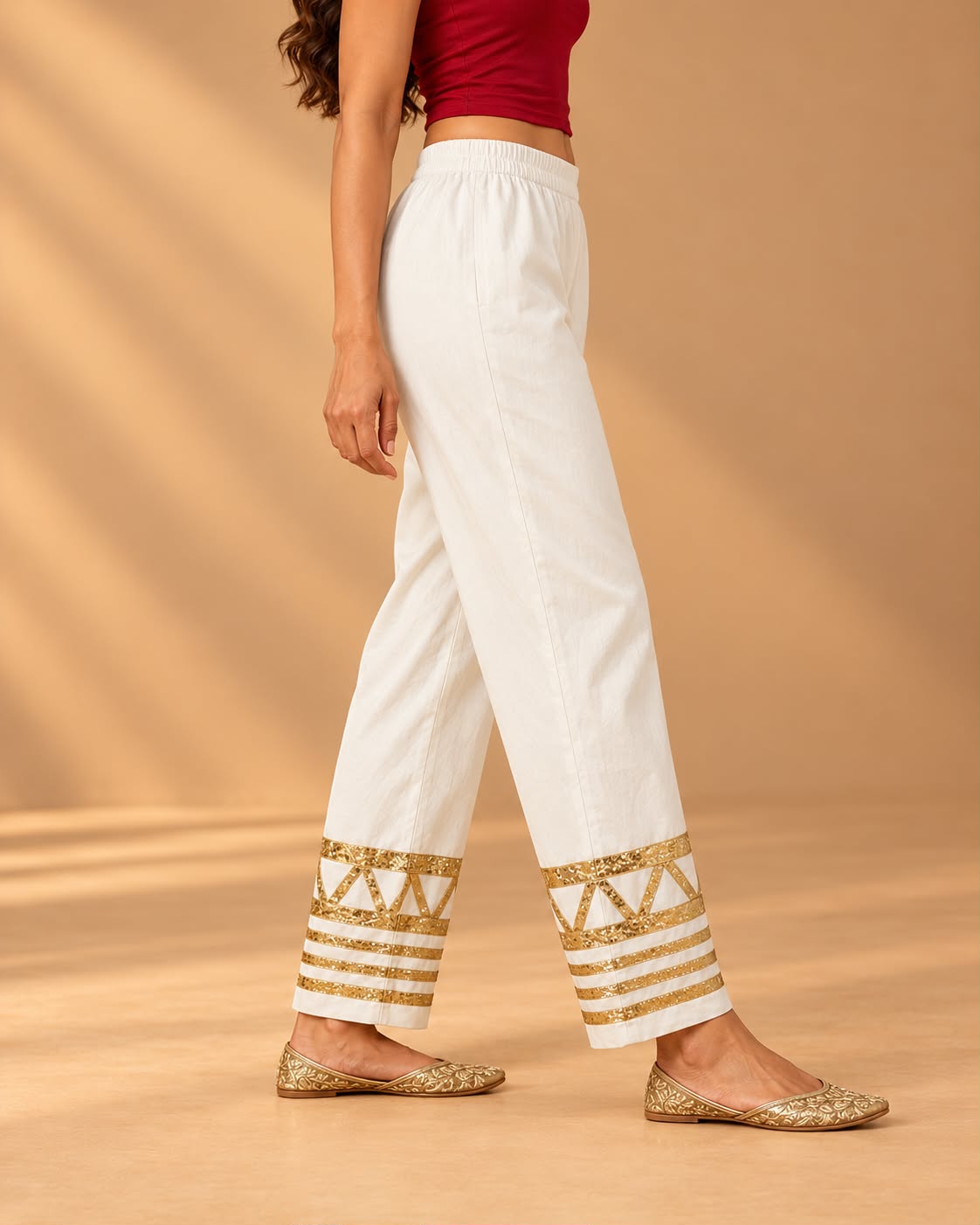 Rumi organic cotton Farsi pants  - offwhite