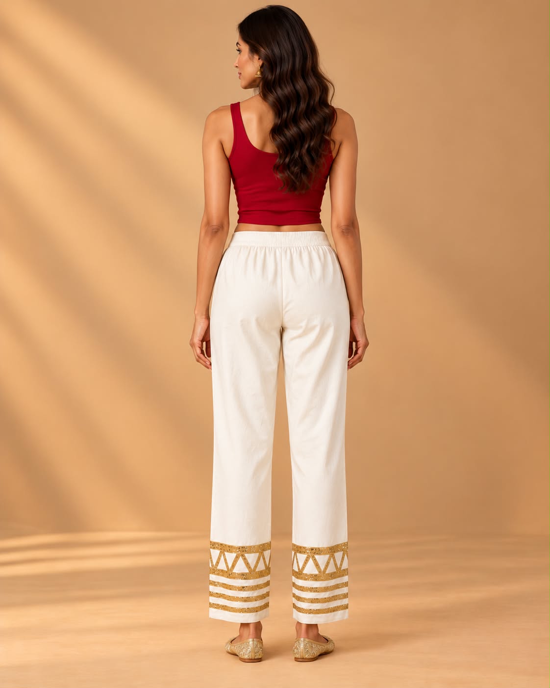 Rumi organic cotton Farsi pants  - offwhite