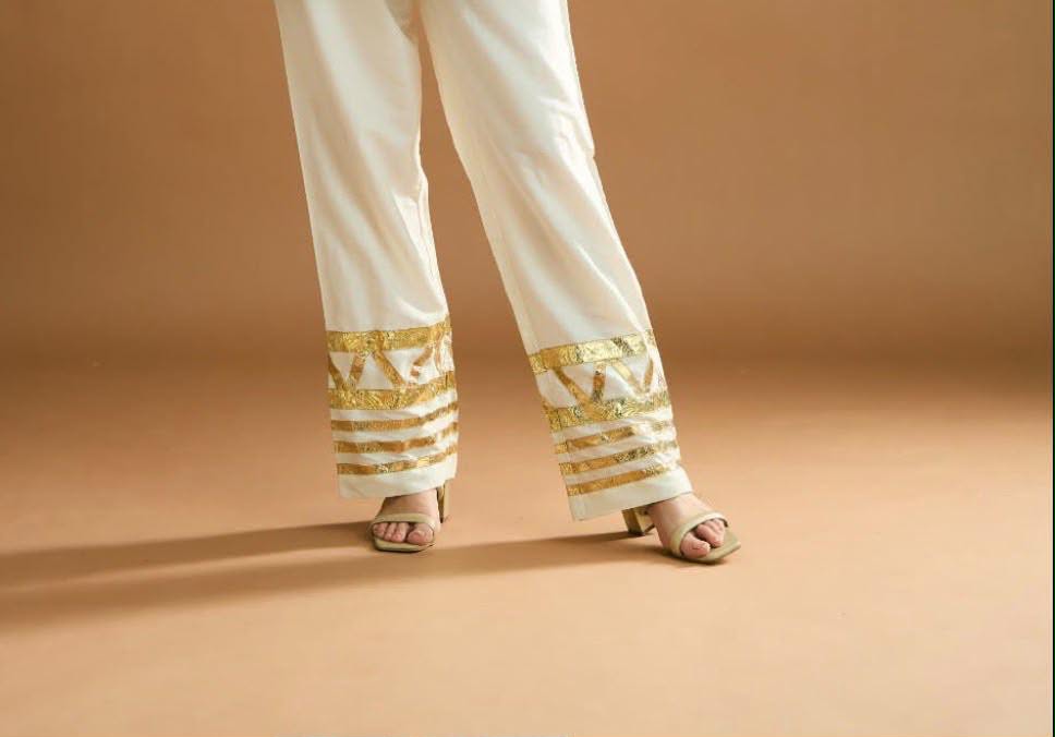 Rumi organic cotton Farsi pants  - offwhite