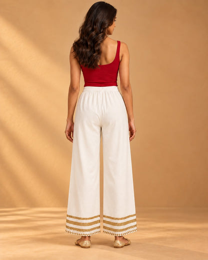NAAZ organic cotton Farsi pants  - offwhite