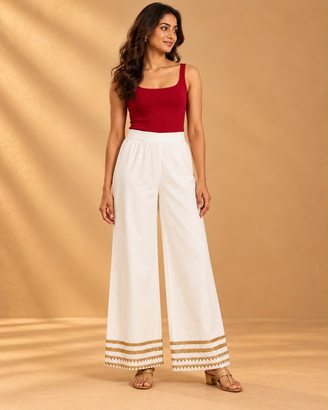 NAAZ organic cotton Farsi pants  - offwhite