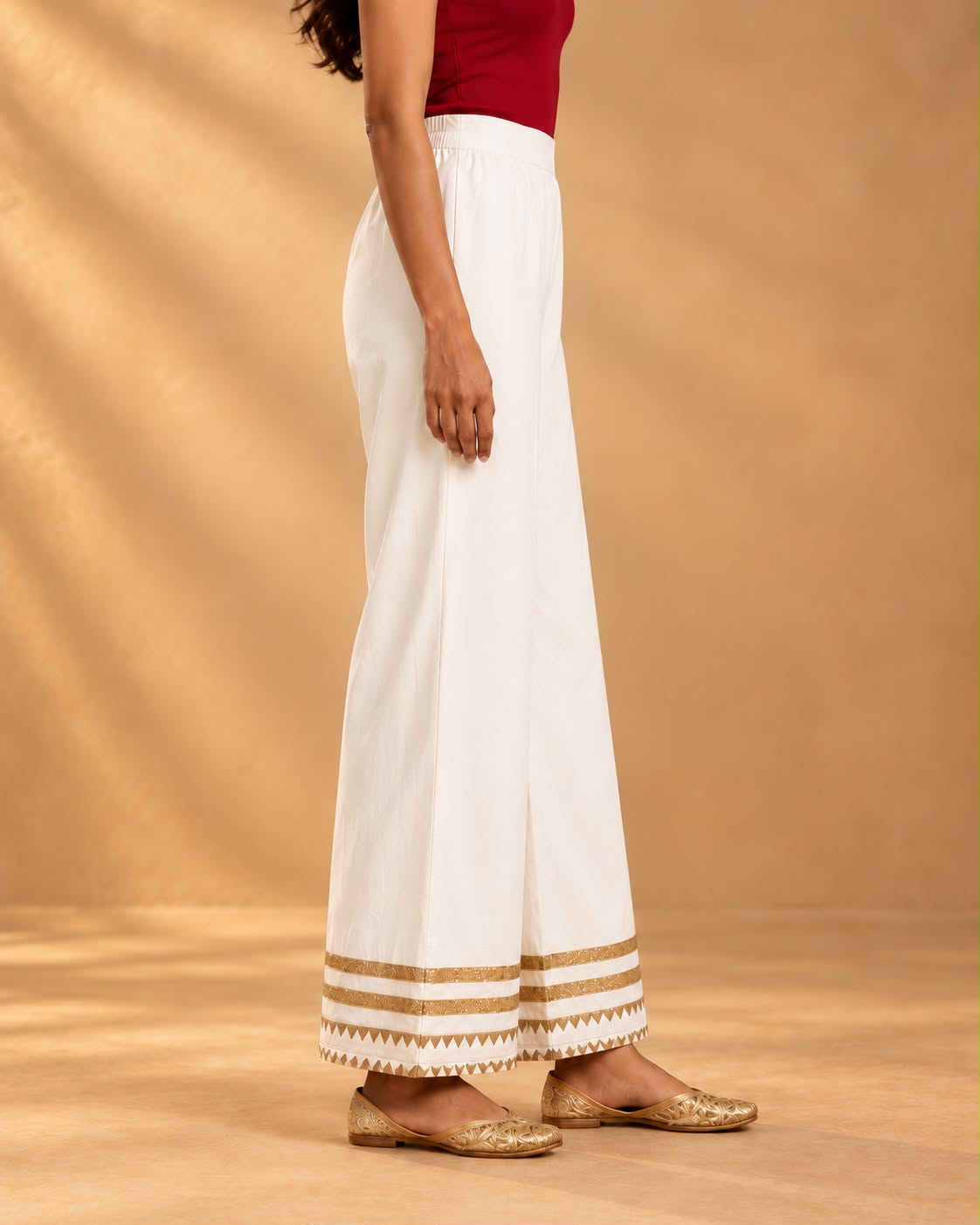 NAAZ organic cotton Farsi pants  - offwhite