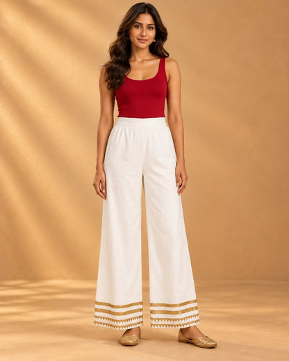 NAAZ organic cotton Farsi pants  - offwhite
